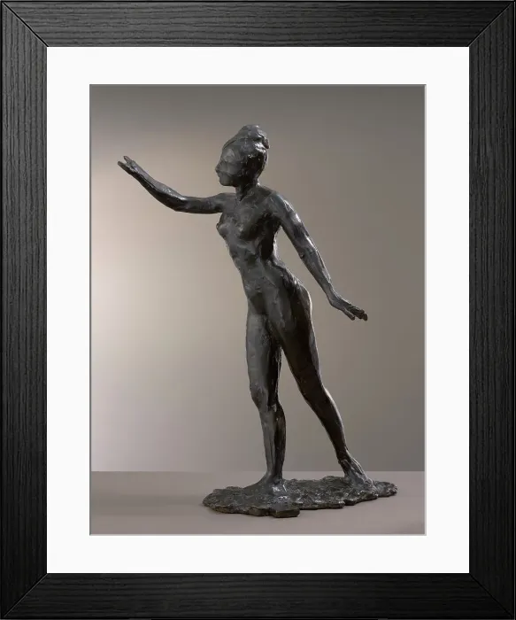 Framed Print : Grand Arabesque, First Time, modeled c1880s, cast 1919-21. Creator: Edgar Degas Framed Print : Grand Arabesque, First Time, modeled c1880s, cast 1919-21. Creator: Edgar Degas