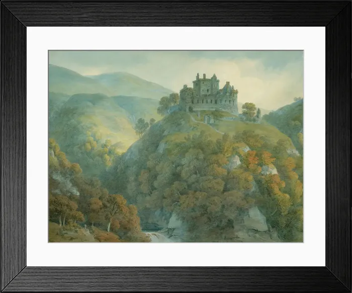 Framed Print : Castle Campbell, Clackmannanshire, 1813. Creator: Hugh William Williams Framed Print : Castle Campbell, Clackmannanshire, 1813. Creator: Hugh William Williams