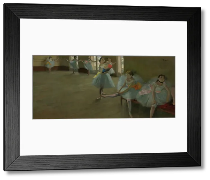 Framed Print : Dancers In The Classroom, c1880. Creator: Edgar Degas Framed Print : Dancers In The Classroom, c1880. Creator: Edgar Degas