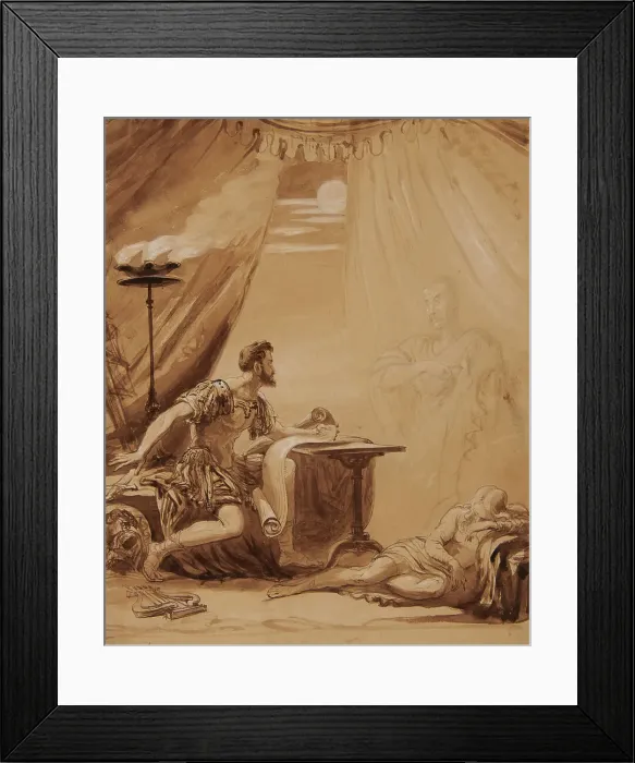 Framed Print : Scene From Shakespeare's Julius Caesar': The Ghost Of Caesar Appears To Brutus, c1850. Creator: George Hayter Framed Print : Scene From Shakespeare's Julius Caesar': The Ghost Of Caesar Appears To Brutus, c1850. Creator: George Hayter