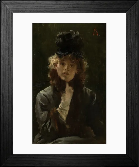 Framed Print : The Parisian Sphinx, c1880. Creator: Alfred Stevens Framed Print : The Parisian Sphinx, c1880. Creator: Alfred Stevens