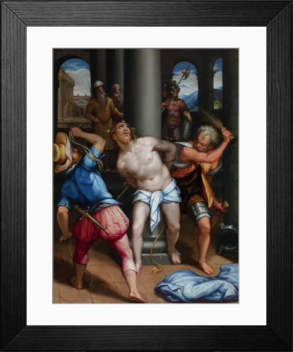 Framed Print : Christ At The Column, c1578-80. Creator: Dionisio Calvaert Framed Print : Christ At The Column, c1578-80. Creator: Dionisio Calvaert