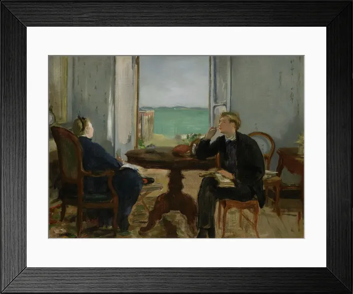 Framed Print : Interior At Arcachon, 1871. Creator: Edouard Manet Framed Print : Interior At Arcachon, 1871. Creator: Edouard Manet