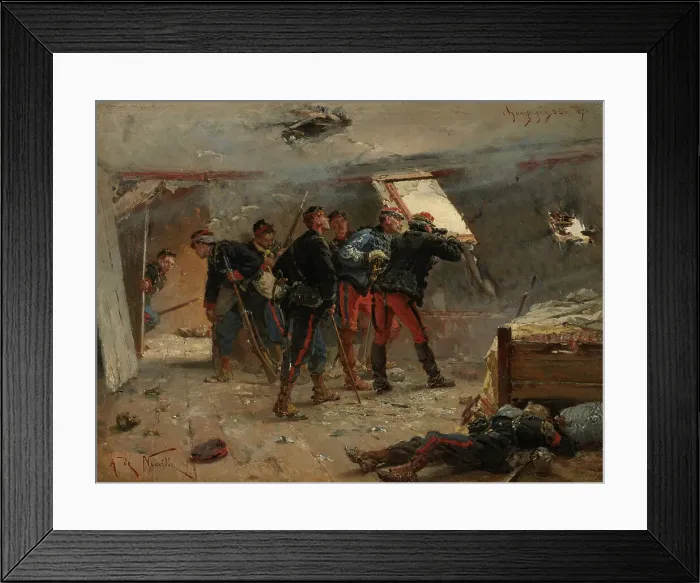 Framed Print : Champigny, 2 December 1870, c1875-77. Creator: Alphonse de Neuville Framed Print : Champigny, 2 December 1870, c1875-77. Creator: Alphonse de Neuville