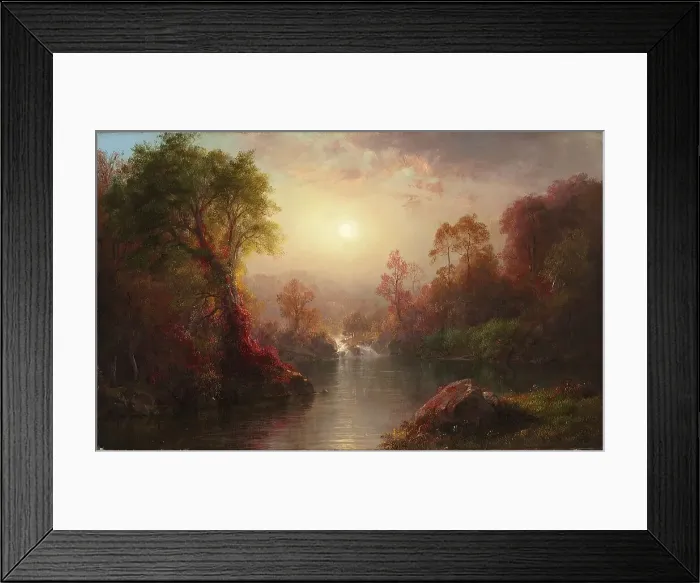 Framed Print : Autumn, 1875. Creator: Frederic Edwin Church