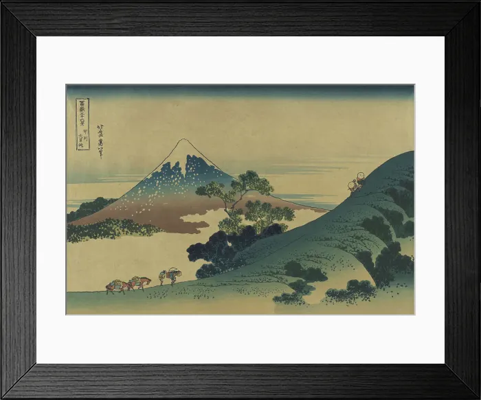 Framed Print : Koshu Inumetoge (Inume Pass in Kai Province). From the series: Fugaku sanjuo (Thirty-six views of Mo Creator: Hokusai) Framed Print : Koshu Inumetoge (Inume Pass in Kai Province). From the series: Fugaku sanjuo (Thirty-six views of Mo Creator: Hokusai)