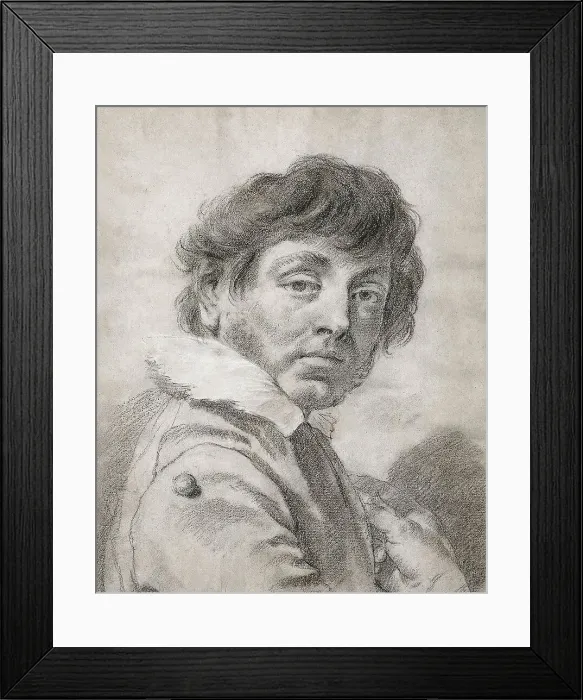 Framed Print : Self-Portrait, unknown date. Creator: Giovanni Battista Piazzetta Framed Print : Self-Portrait, unknown date. Creator: Giovanni Battista Piazzetta