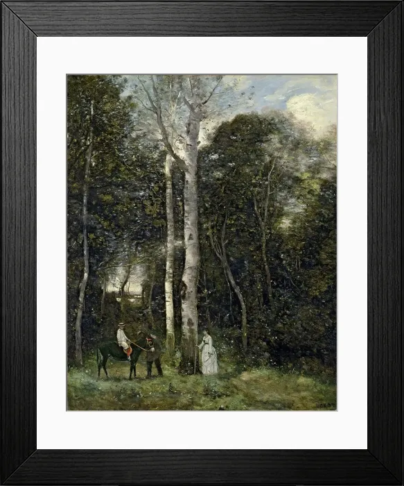 Framed Print : The Parc des Lions at Port-Marly, 1872. Creator: Jean-Baptiste-Camille Corot Framed Print : The Parc des Lions at Port-Marly, 1872. Creator: Jean-Baptiste-Camille Corot