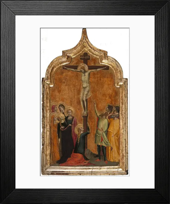 Framed Print : The Crucifixion, 1330. Creator: Bernardo Daddi Framed Print : The Crucifixion, 1330. Creator: Bernardo Daddi