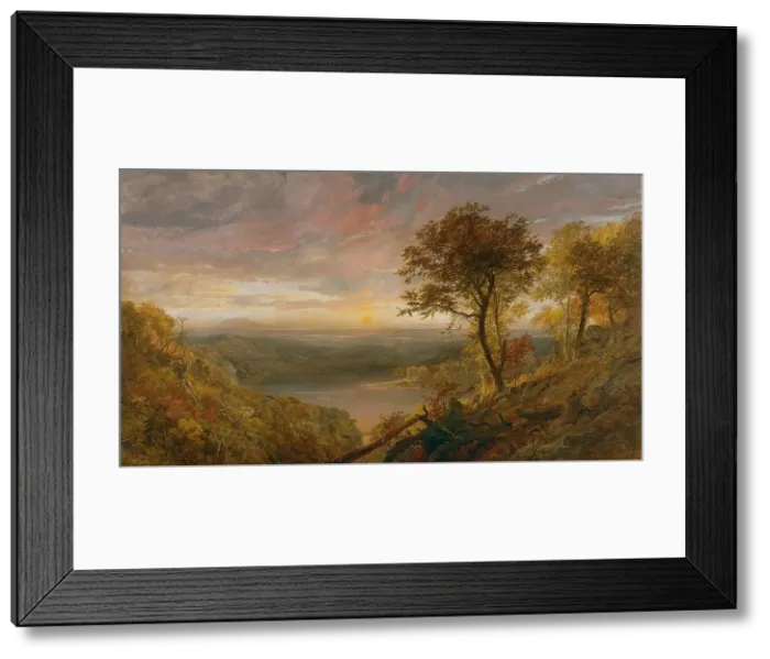 Framed Print : Greenwood Lake, 1870. Creator: Jasper Francis Cropsey Framed Print : Greenwood Lake, 1870. Creator: Jasper Francis Cropsey