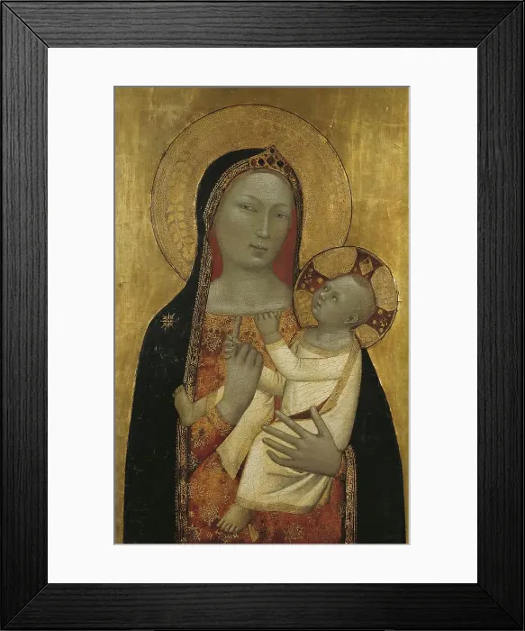 Framed Print : The Virgin and Child, 1340. Creator: Bernardo Daddi Framed Print : The Virgin and Child, 1340. Creator: Bernardo Daddi