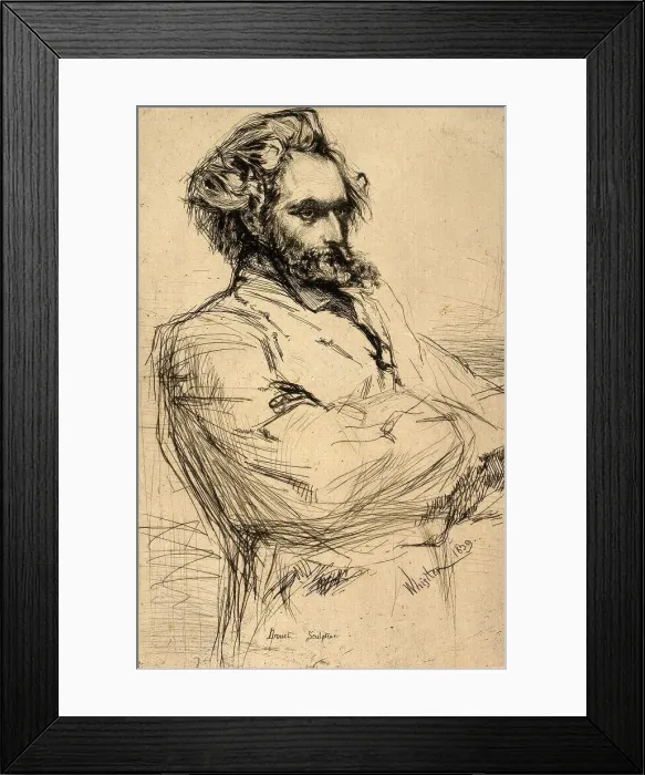 Framed Print : Drouet, 1859. Creator: James Abbott McNeill Whistler Framed Print : Drouet, 1859. Creator: James Abbott McNeill Whistler