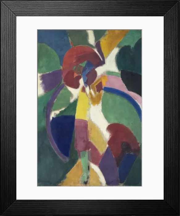 Framed Print : Woman with a Parasol, 1913. Creator: Robert Delaunay Framed Print : Woman with a Parasol, 1913. Creator: Robert Delaunay