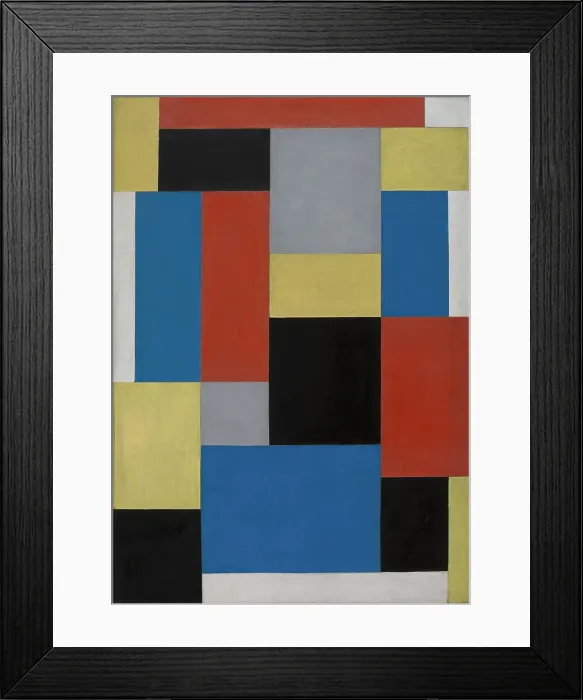 Framed Print : Composition XX, 1920. Creator: Theo Van Doesburg Framed Print : Composition XX, 1920. Creator: Theo Van Doesburg