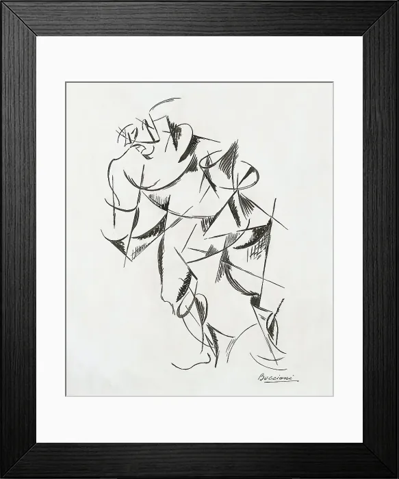 Framed Print : Dynamism of the Human Body: Boxer, 1913. Creator: Umberto Boccioni Framed Print : Dynamism of the Human Body: Boxer, 1913. Creator: Umberto Boccioni