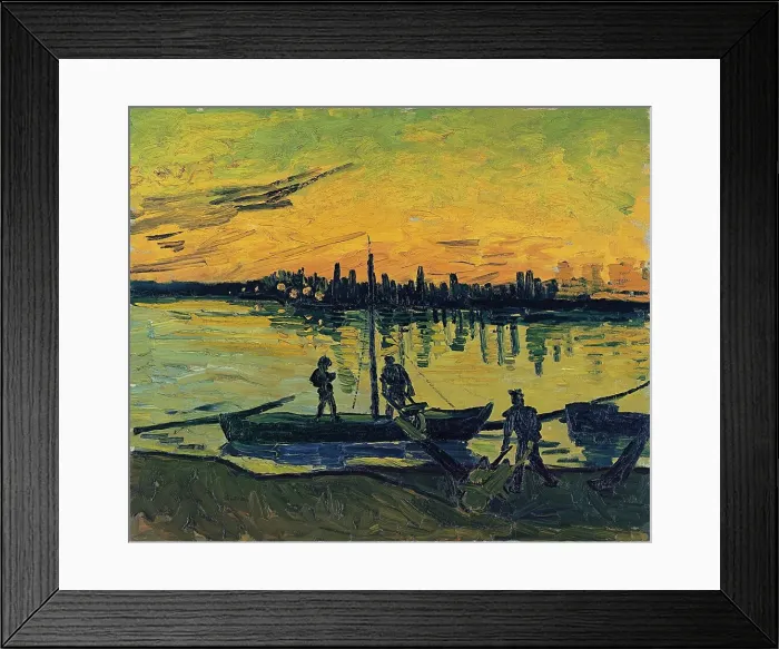 Framed Print : The Stevedores in Arles, 1888. Creator: Vincent van Gogh Framed Print : The Stevedores in Arles, 1888. Creator: Vincent van Gogh