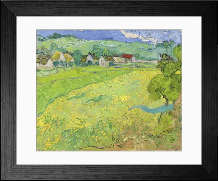 Framed Print : Les Vessenots in Auvers, 1890. Creator: Vincent van Gogh Framed Print : Les Vessenots in Auvers, 1890. Creator: Vincent van Gogh