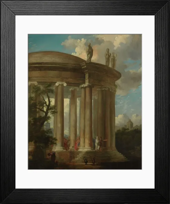 Framed Print : The Temple of Diana, c.1740. Creator: Giovanni Paolo Panini Framed Print : The Temple of Diana, c.1740. Creator: Giovanni Paolo Panini