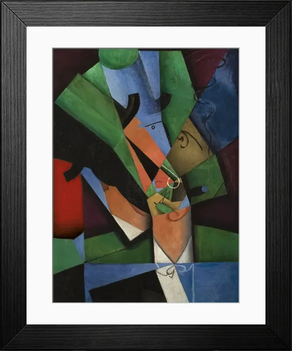 Framed Print : The Smoker (Frank Haviland), 1913. Creator: Juan Gris Framed Print : The Smoker (Frank Haviland), 1913. Creator: Juan Gris