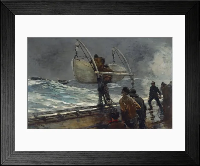 Framed Print : Signal of Distress, 1890. Creator: Winslow Homer Framed Print : Signal of Distress, 1890. Creator: Winslow Homer