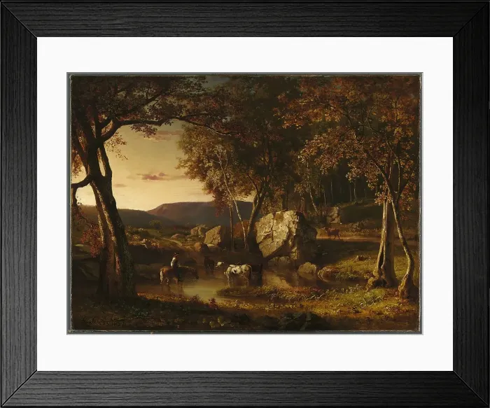 Framed Print : Summer Days, 1857. Creator: George Inness Framed Print : Summer Days, 1857. Creator: George Inness