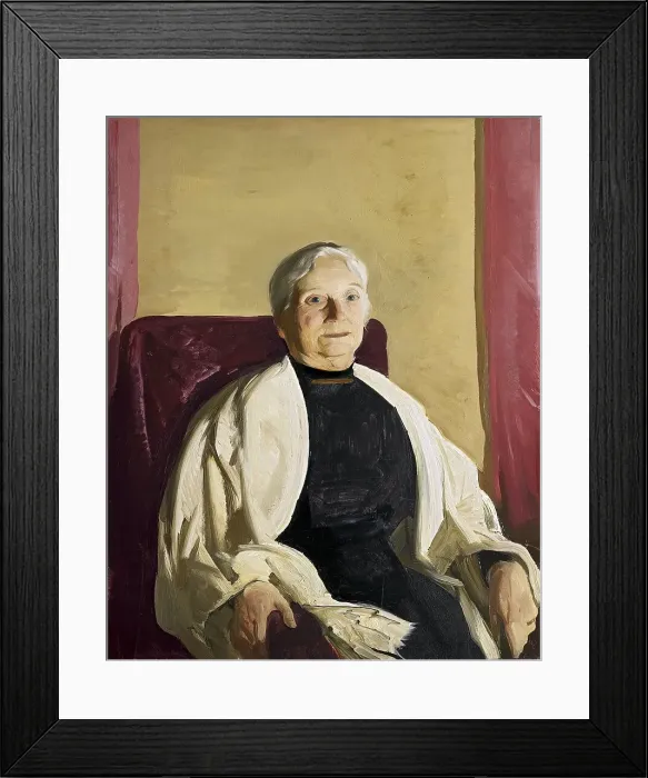 Framed Print : A Grandmother, 1914. Creator: George Wesley Bellows Framed Print : A Grandmother, 1914. Creator: George Wesley Bellows