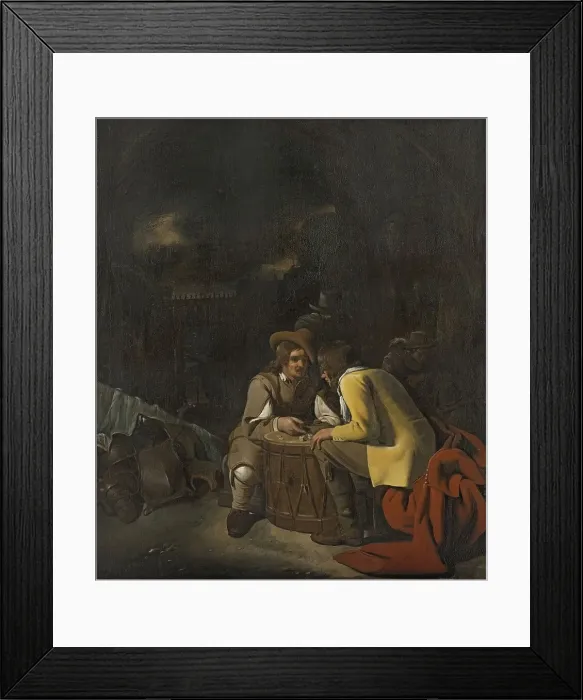Framed Print : Soldiers playing Dice, 1656. Creator: Michiel Sweerts Framed Print : Soldiers playing Dice, 1656. Creator: Michiel Sweerts