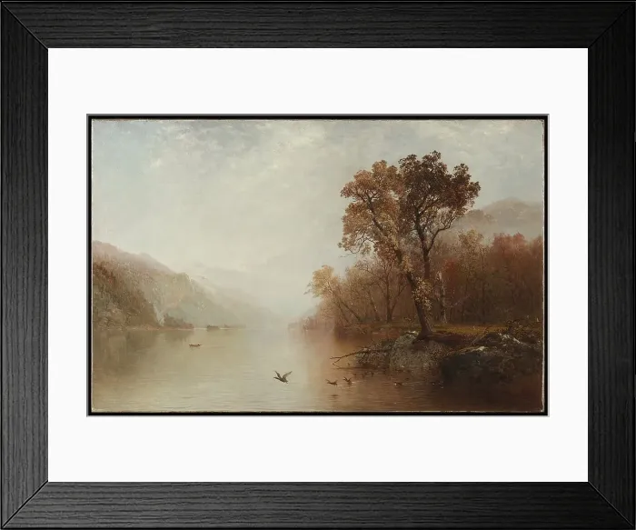 Framed Print : Lake George, 1860. Creator: John Frederick Kensett Framed Print : Lake George, 1860. Creator: John Frederick Kensett