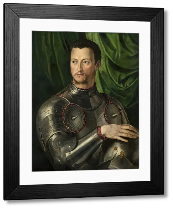 Framed Print : Cosimo de Medici in Armour, 1545. Creator: Agnolo Bronzino Framed Print : Cosimo de Medici in Armour, 1545. Creator: Agnolo Bronzino