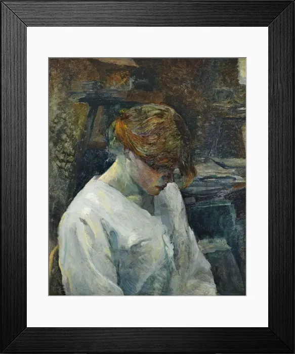 Framed Print : La Rousse in a White Blouse, 1889. Creator: Henri de Toulouse-Lautrec Framed Print : La Rousse in a White Blouse, 1889. Creator: Henri de Toulouse-Lautrec