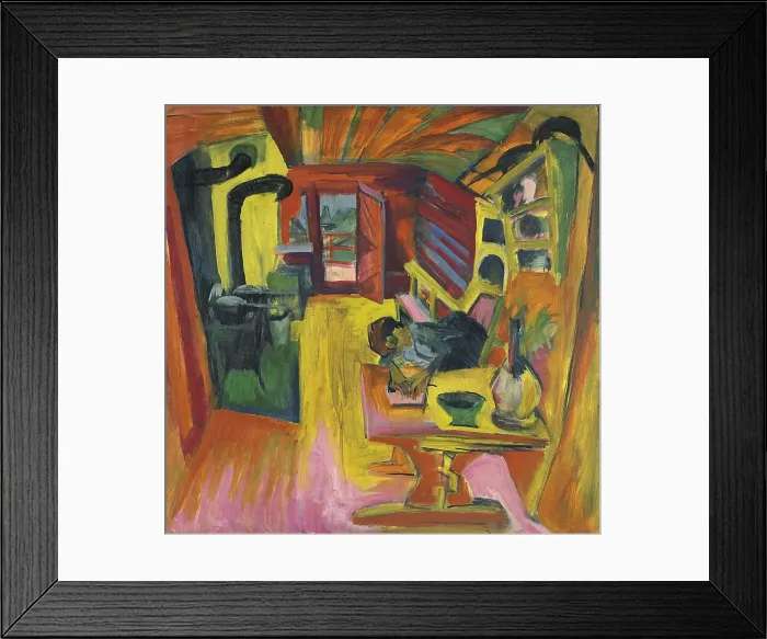Framed Print : Alpine Kitchen, 1918. Creator: Ernst Kirchner Framed Print : Alpine Kitchen, 1918. Creator: Ernst Kirchner