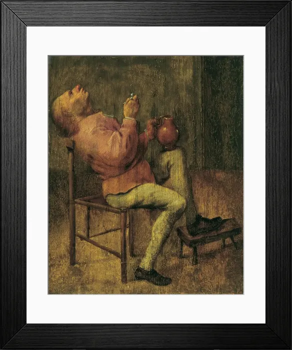 Framed Print : Smoker, unknown date. Creator: Brouwer, Adriaen (follower of) Framed Print : Smoker, unknown date. Creator: Brouwer, Adriaen (follower of)