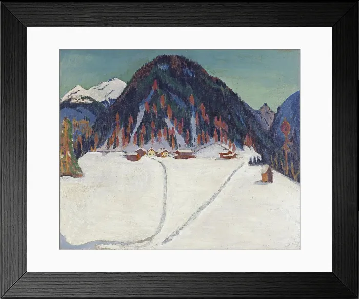 Framed Print : The Junkerboden under Snow, 1936. Creator: Ernst Kirchner Framed Print : The Junkerboden under Snow, 1936. Creator: Ernst Kirchner