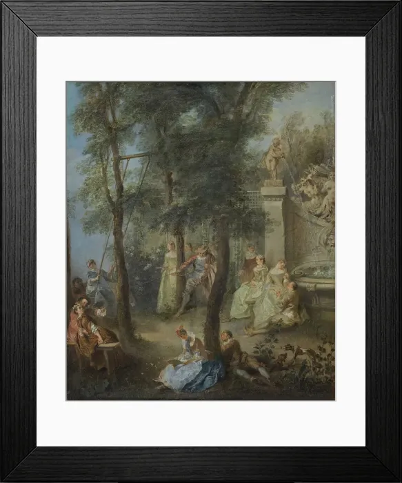 Framed Print : The Swing, 1735. Creator: Nicolas Lancret Framed Print : The Swing, 1735. Creator: Nicolas Lancret