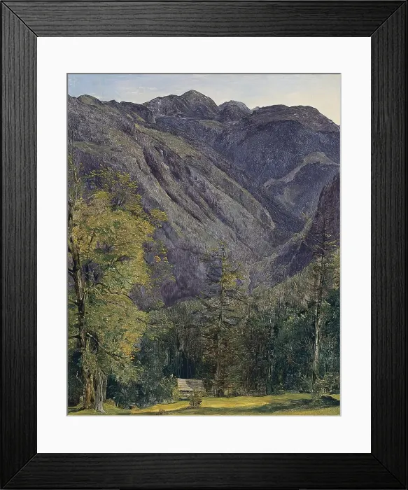 Framed Print : The Schoenberg seen from Hoisernradalpe, 1833. Creator: Ferdinand Georg Waldmuller Framed Print : The Schoenberg seen from Hoisernradalpe, 1833. Creator: Ferdinand Georg Waldmuller