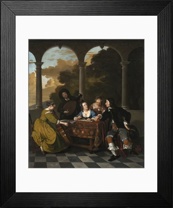 Framed Print : Group of Musicians, 1650. Creator: Jacob van Loo Framed Print : Group of Musicians, 1650. Creator: Jacob van Loo