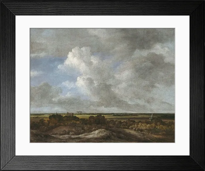Framed Print : View Inland from the Coastal Dunes, 1670. Creator: Jacob van Ruisdael Framed Print : View Inland from the Coastal Dunes, 1670. Creator: Jacob van Ruisdael