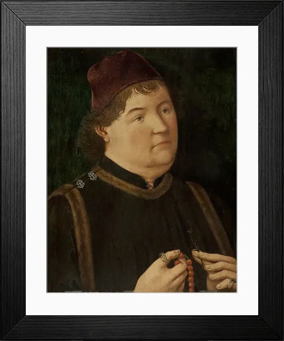 Framed Print : Portrait of a Man, 1480. Creator: Anon Framed Print : Portrait of a Man, 1480. Creator: Anon