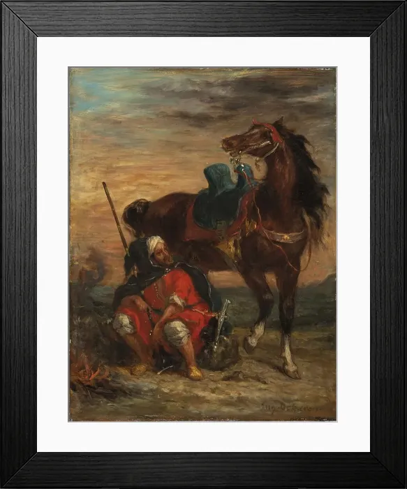 Framed Print : Arab Rider, 1854. Creator: Eugene Delacroix Framed Print : Arab Rider, 1854. Creator: Eugene Delacroix