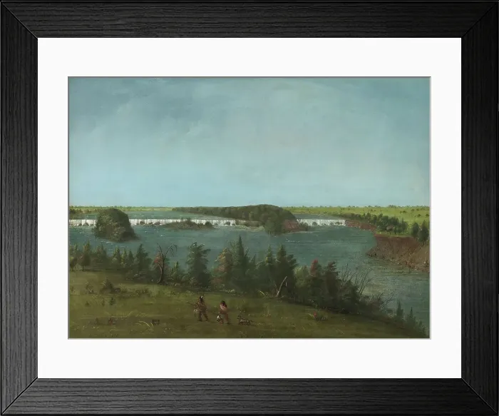 Framed Print : The Falls of Saint Anthony, 1871. Creator: George Catlin Framed Print : The Falls of Saint Anthony, 1871. Creator: George Catlin