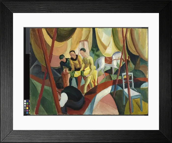 Framed Print : Circus, 1913. Creator: August Macke Framed Print : Circus, 1913. Creator: August Macke