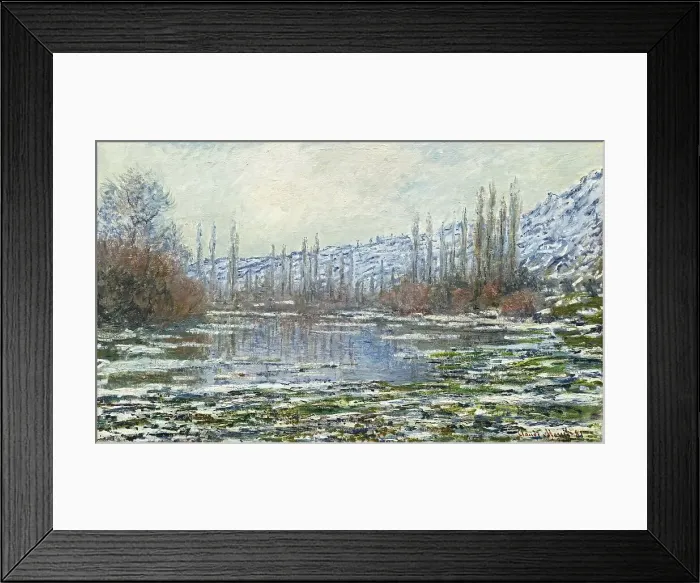 Framed Print : The Thaw at Vétheuil, 1880. Creator: Claude Monet Framed Print : The Thaw at Vétheuil, 1880. Creator: Claude Monet