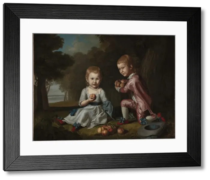 Framed Print : The Stewart Children, 1773. Creator: Charles Willson Peale Framed Print : The Stewart Children, 1773. Creator: Charles Willson Peale