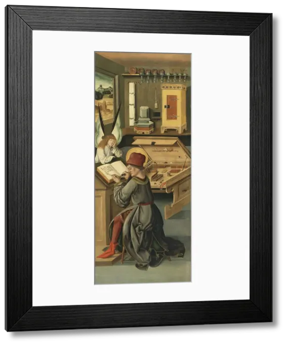 Framed Print : Saint Matthew the Evangelist, 1478. Creator: Gabriel Malesskircher Framed Print : Saint Matthew the Evangelist, 1478. Creator: Gabriel Malesskircher