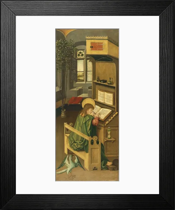 Framed Print : Saint John the Evangelist, 1478. Creator: Gabriel Malesskircher Framed Print : Saint John the Evangelist, 1478. Creator: Gabriel Malesskircher