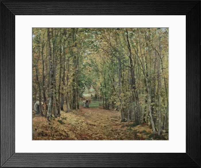 Framed Print : The Woods at Marly, 1871. Creator: Camille Pissarro