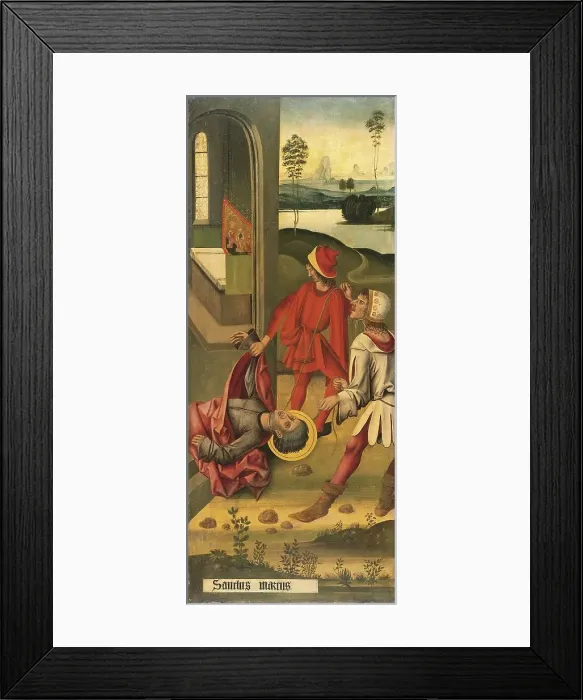 Framed Print : The Martyrdom of Saint Mark, 1478. Creator: Gabriel Malesskircher Framed Print : The Martyrdom of Saint Mark, 1478. Creator: Gabriel Malesskircher