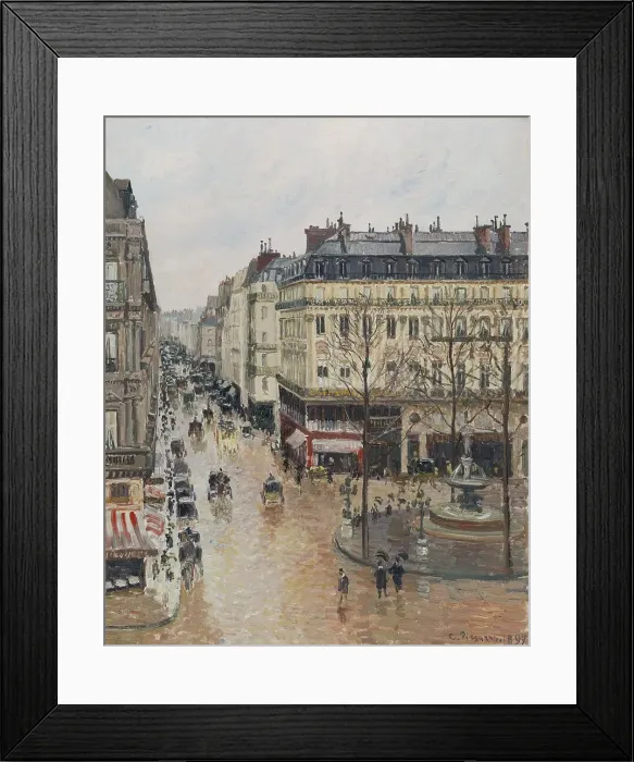 Framed Print : Rue Saint-Honoré in the Afternoon. Effect of Rain, 1897. Creator: Camille Pissarro Framed Print : Rue Saint-Honoré in the Afternoon. Effect of Rain, 1897. Creator: Camille Pissarro