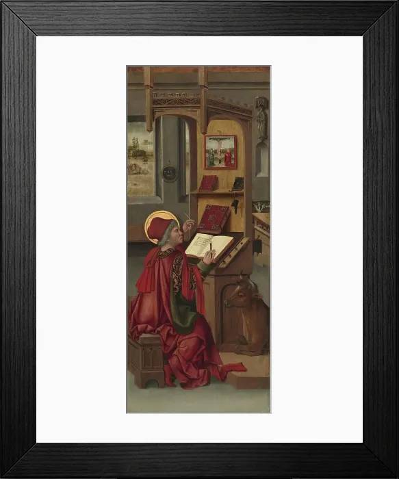 Framed Print : Saint Luke the Evangelist, 1478. Creator: Gabriel Malesskircher Framed Print : Saint Luke the Evangelist, 1478. Creator: Gabriel Malesskircher