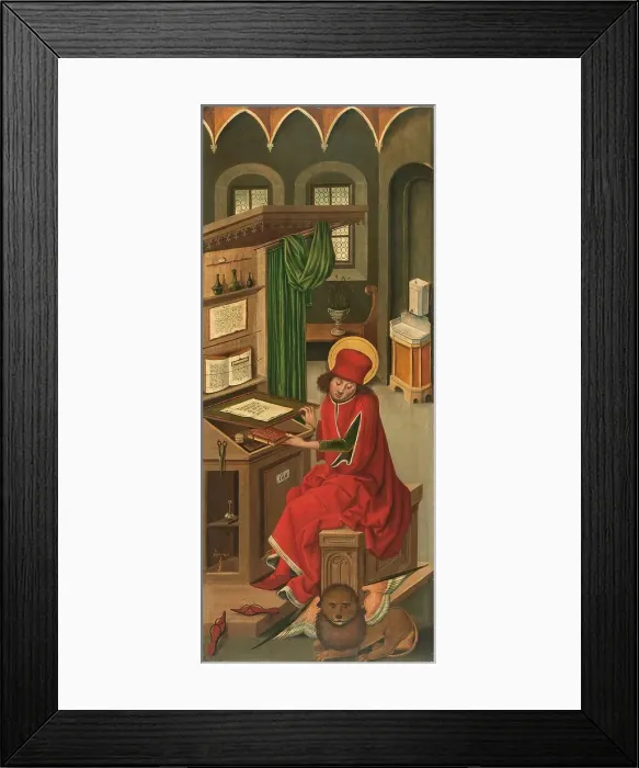 Framed Print : Saint Mark the Evangelist, 1478. Creator: Gabriel Malesskircher Framed Print : Saint Mark the Evangelist, 1478. Creator: Gabriel Malesskircher